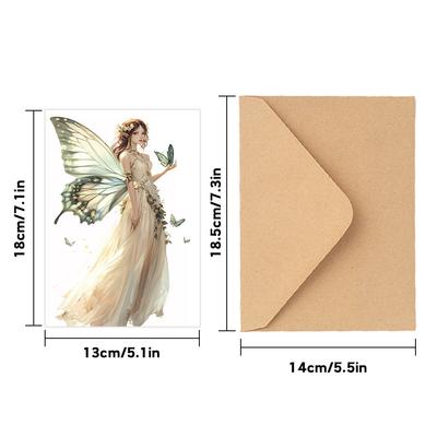 24pcs, Fairy Greeting Card Set with Envelope for Anyone, DIY Greeting Cards , Invitation Cards, Multifunctional Fun Greeting Car
