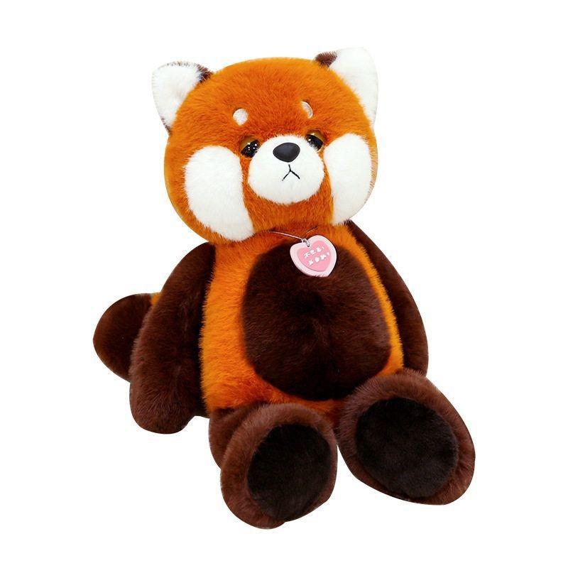 Plush Brown Raccoon Toys Animal Stuffed Dolls Bedroom Decorations Gifts Kids