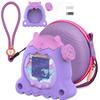 Valise rigide avec housse en gel de silice et housse à disque zoom pour Tamagotchi Paradise avec protection d'écran et supports intégrés Ouverture choc
