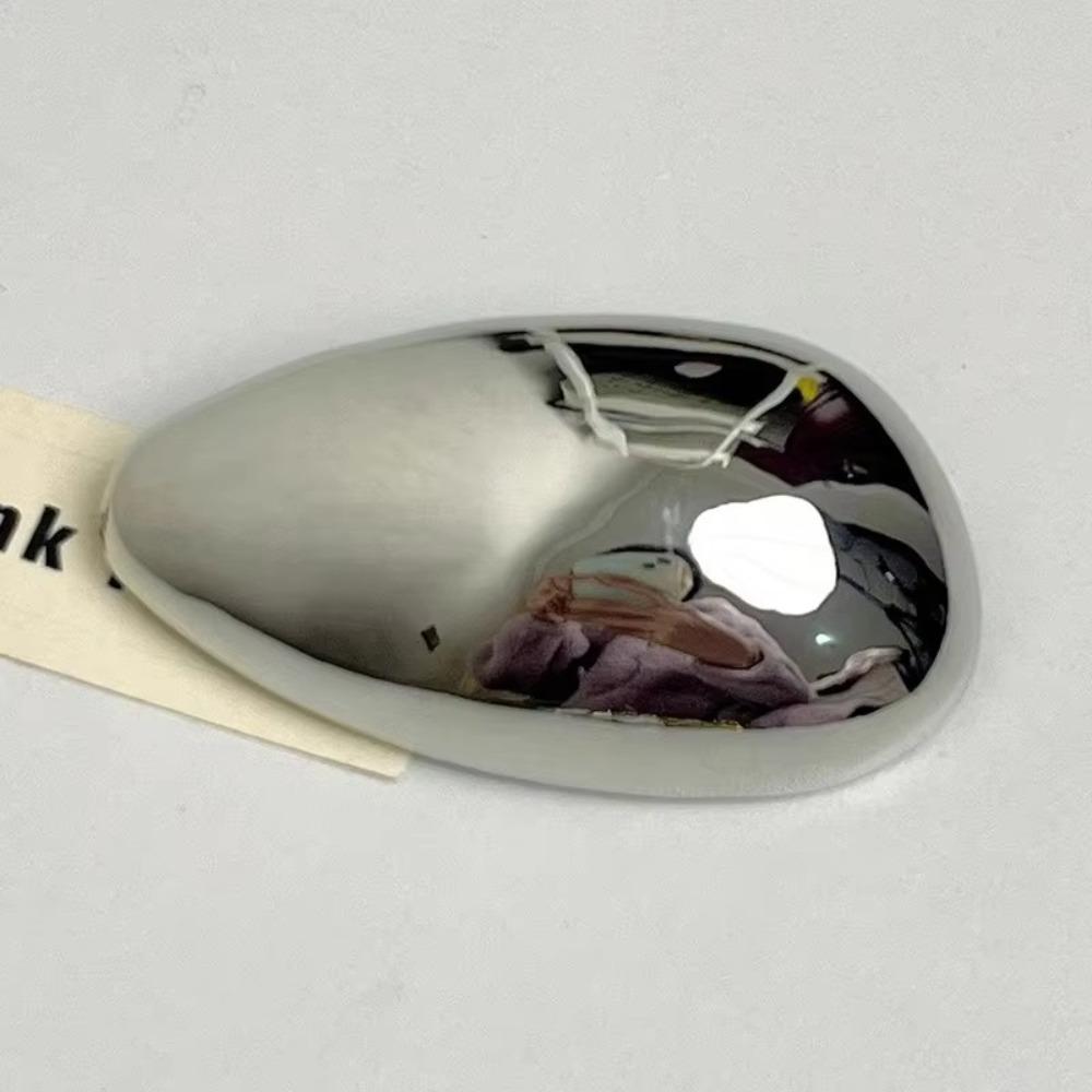 

Глянцевые булавки-корсажи для костюма Геометрические эффектные украшения Новые броши цвета яичной скорлупы Подарки серебряный