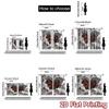 2D flat printing 2pcs Curtain Curtain Valentine's Heart with Roses Digital Printed Polyester Drapes Holiday Decorations Perfect