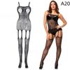 Dámské síťované přiléhavé síťované body Sexy spodní prádlo Spodní prádlo Krajka Transparentní Jednodílné tělové punčochy Kombinézy Punčochy Uniforma