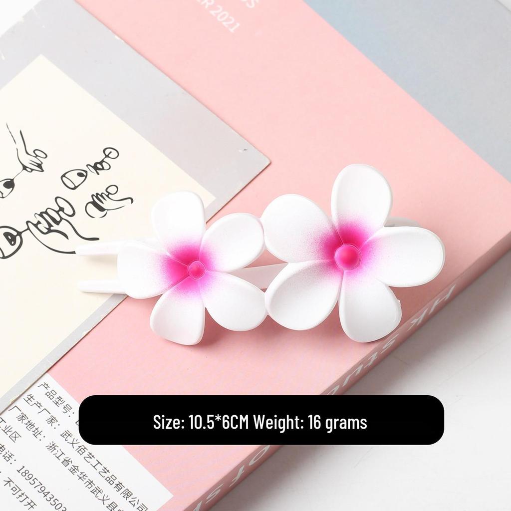 Elegant Matte Flower Updo Duckbill Hair Clip for Women
