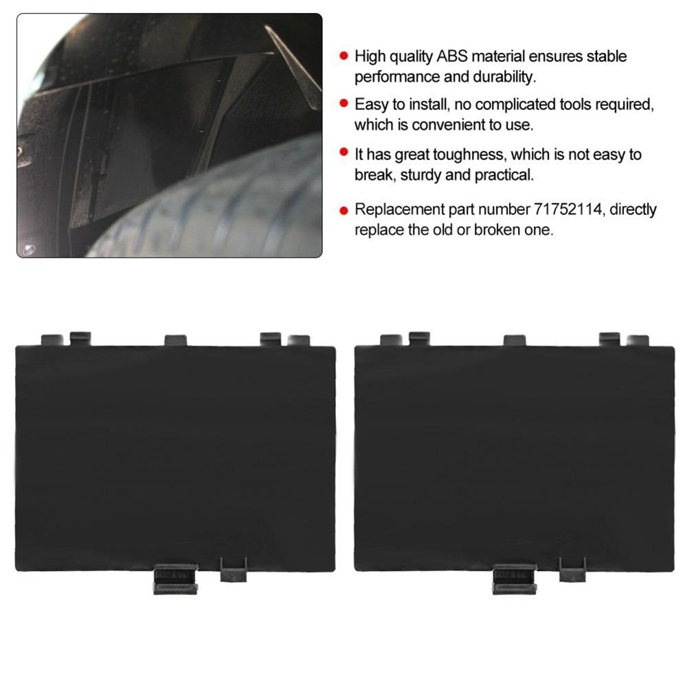 Black Daytime Running Light Inlet Cover for Fiat 500 For Front Daytime Running Light