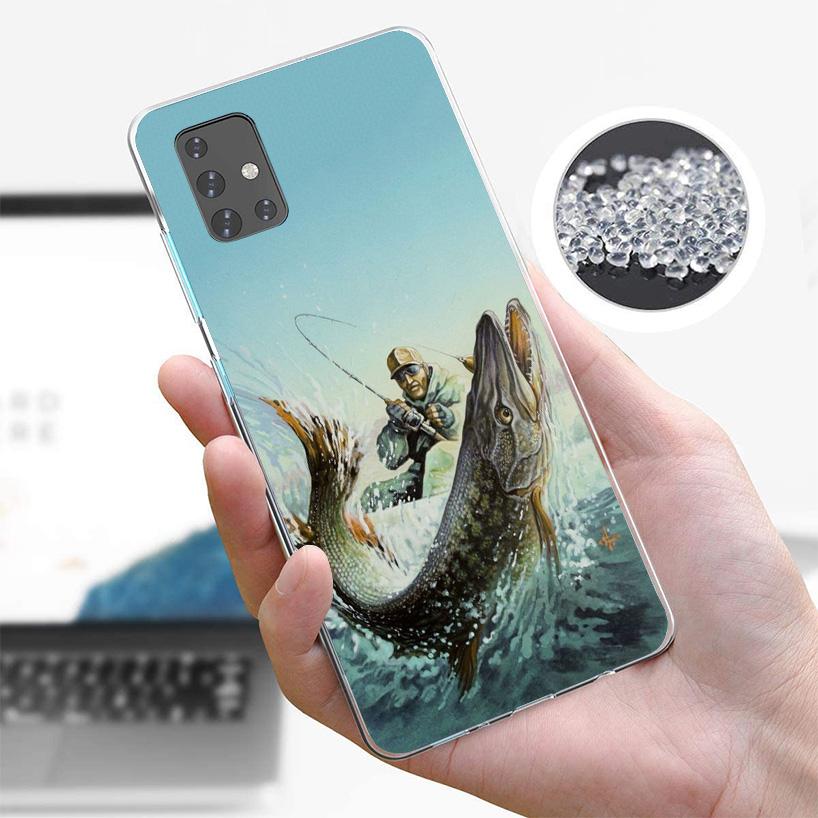 Hunting Fishing Man Phone Case For Samsung Galaxy A52 A32 A22 A12 A51 A31 A50S A30S A20S A10S Note 20 Ultra 10 Plus S10 A72 A71