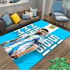 [Football Star Messi Printed Carpet] Non-slip Office Rug, Cozy Area Carprt for Living Room Use, Soft Home Sofa Chair Mat