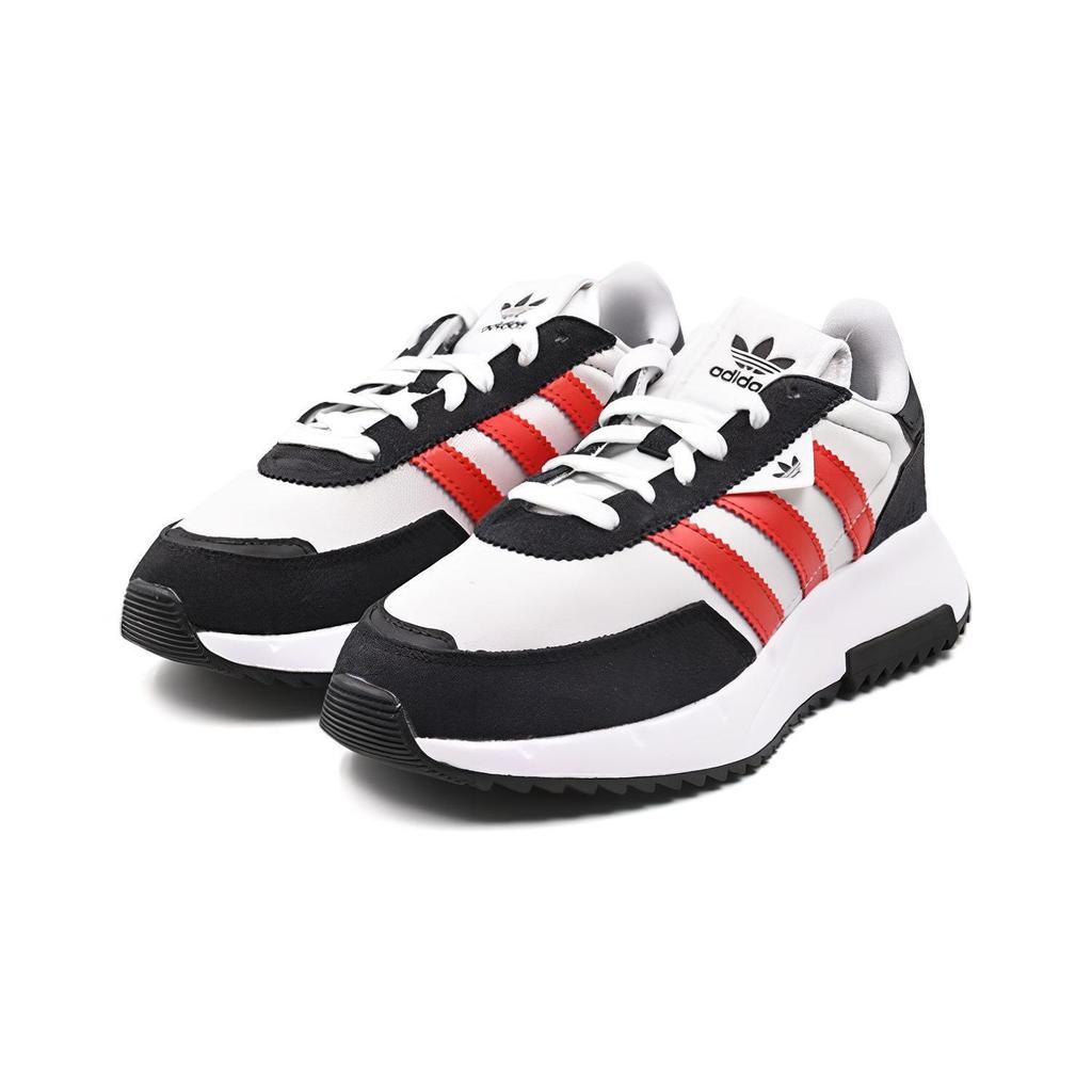 Adidas Originals Retropy F2 Bequem Vielseitig Rutschfest Stoßdämpfend Strapazierfähig Niedrig geschnitten Freizeit-Schuhe Kinder Sneaker Weiß Schwarz Rot GW9597