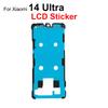 Aocarmo For Xiaomi 14Ultra Mi 14Pro 14U Front LCD And Back Cover Adhesive Rear Housing Battery Cover Sticker Glue Tape