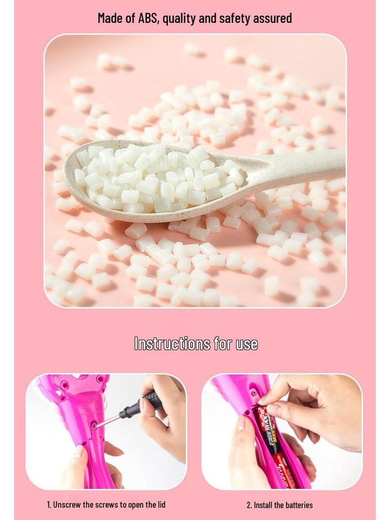 Role-Playing Braiding and Rhinestone Hair Machine Toy for Kids