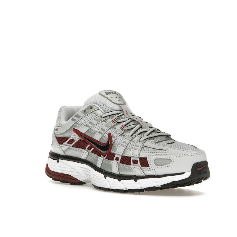 Nike P-6000 Pure Platinum Team Red Men Sneakers Grey Metallic-Platinum White CD6404-020