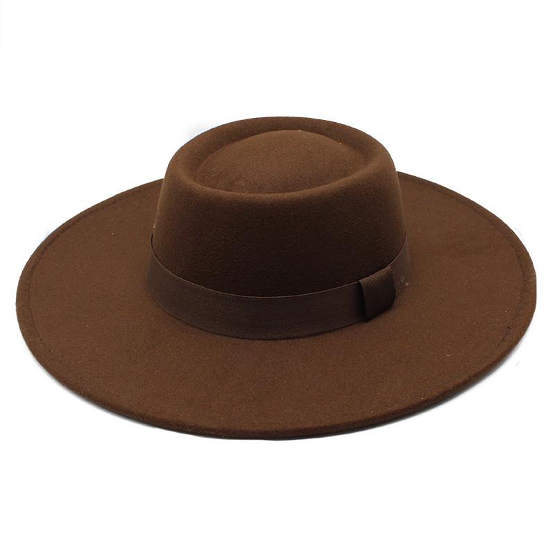 Wool Felt Bowler Hat For Men Women With Wide Brim Sun Protection And Breathability