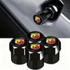 Car Wheel Tire Valve Caps Tyre Stem Covers Airdust Waterproof For Abarth 595 500 124 Spider Tipo Panda Bravo Tire Chucks 1