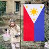 Polyester Philippine National Flag Vibrant Colors Fade Resistant Outdoor Yard Garden Flag Decor Courtyard Festival Sports Banner