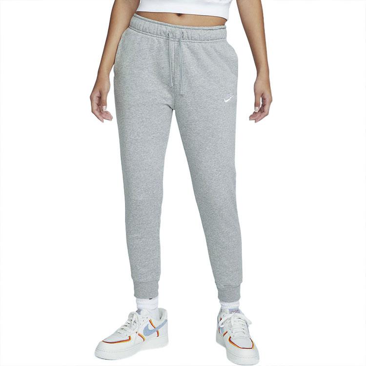 Nike Elastic Waist Drawstring Jogger Sweatpants Women Bottoms Grey DQ5192-063