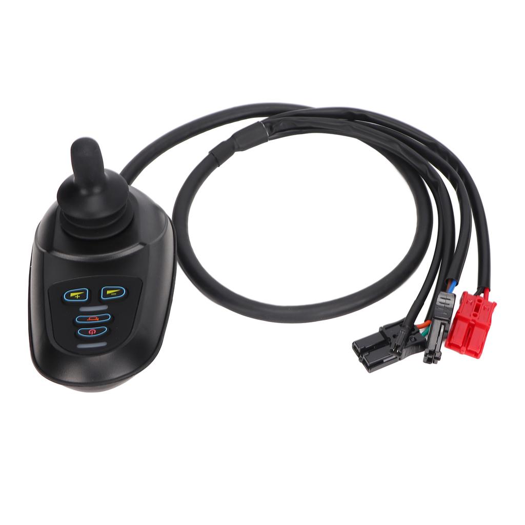 Black Electric Wheelchair Controller Universal High Sensitivity Waterproof IPX5 Smart Joystick