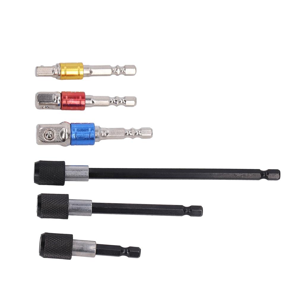 14in Hex Shank Bit Adapter Magnetic Extension Chuck Screwdriver Socket Bit Holder Kit