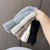 High-end Big Head Circumference Wool Hat Women's Winter American Cold Hat Gray Knitted Hat Fashionable Foreign-style Cold-proof Warm Hat
