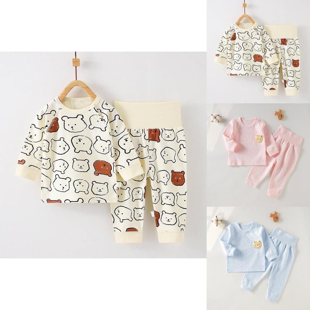 Cozy 2023 Autumn Winter Childrens Soft Cotton Long Sleeve Two Piece Set For Baby Boys And Girls