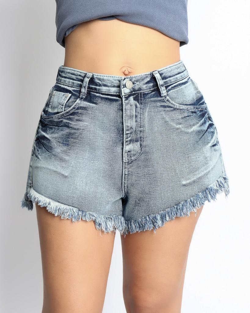 Kulsiseu Cs Cat Fringe Shorts-052