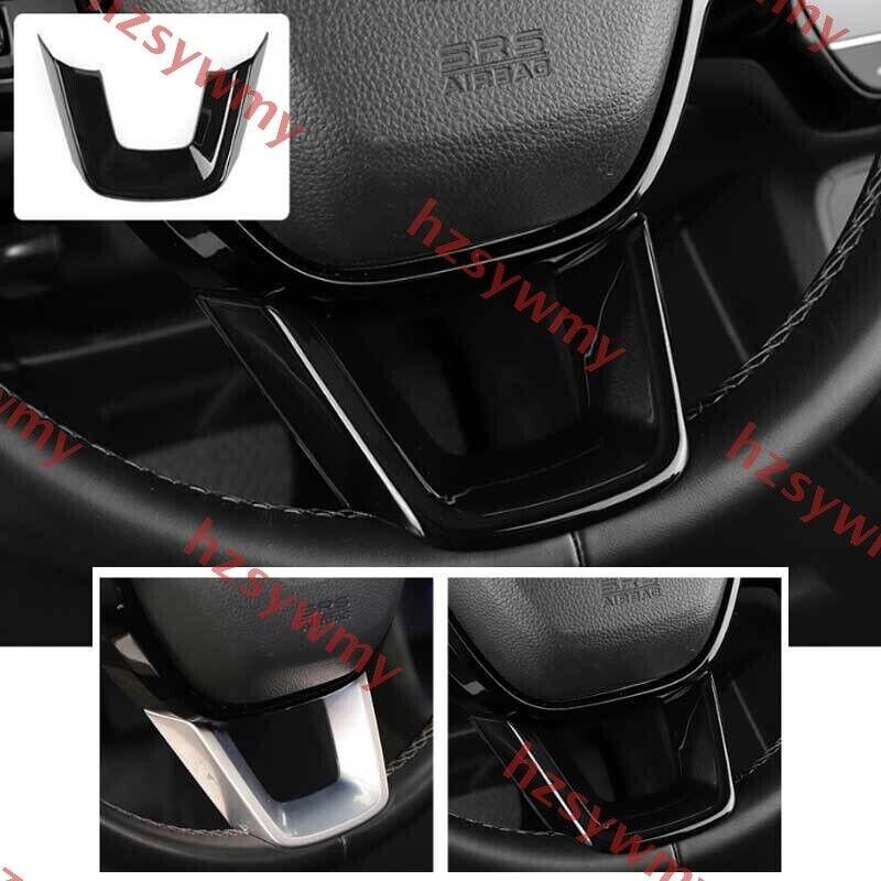 For Honda Civic 2022-2024 ABS Gloss Black Steering Wheel Lip Sheet Cover Trim