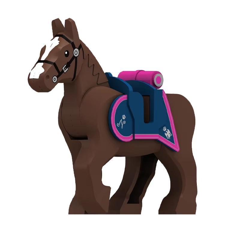 Medieval Accessories Building Blocks Soldiers Weapons Military Flags Mount War Horses Orc Mount Flags Wolf Bricks Kids Toys Gift