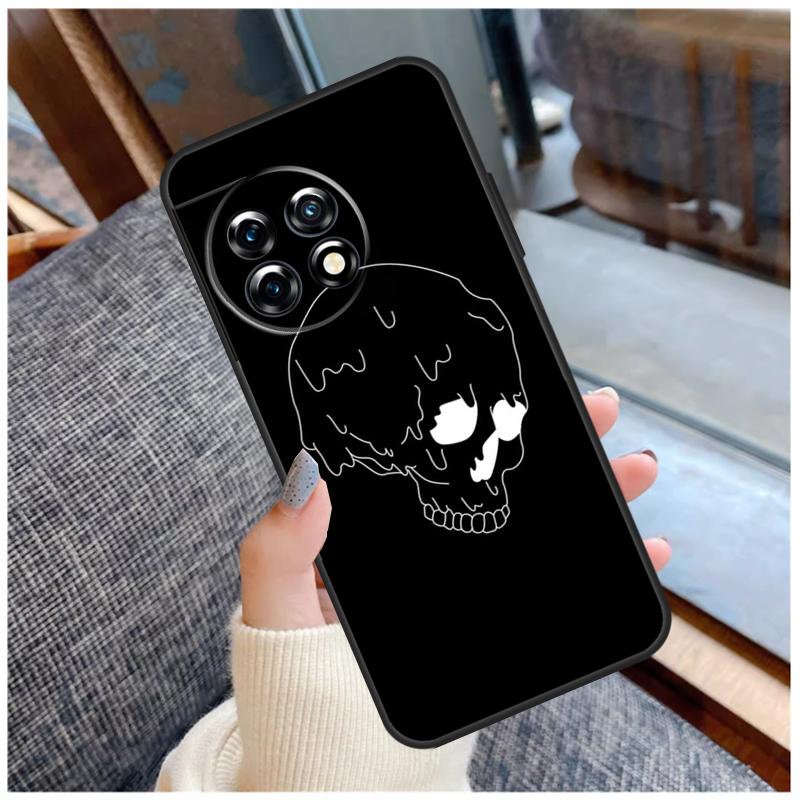 

Black Aesthetic Skeleton Digital Case For OnePlus 13 12 11 10 9 Pro 13R 13s 12R 10T 8T Nord CE 5 2 3 4 Lite N10 N20 N30 Coque OnePlus Nord N30