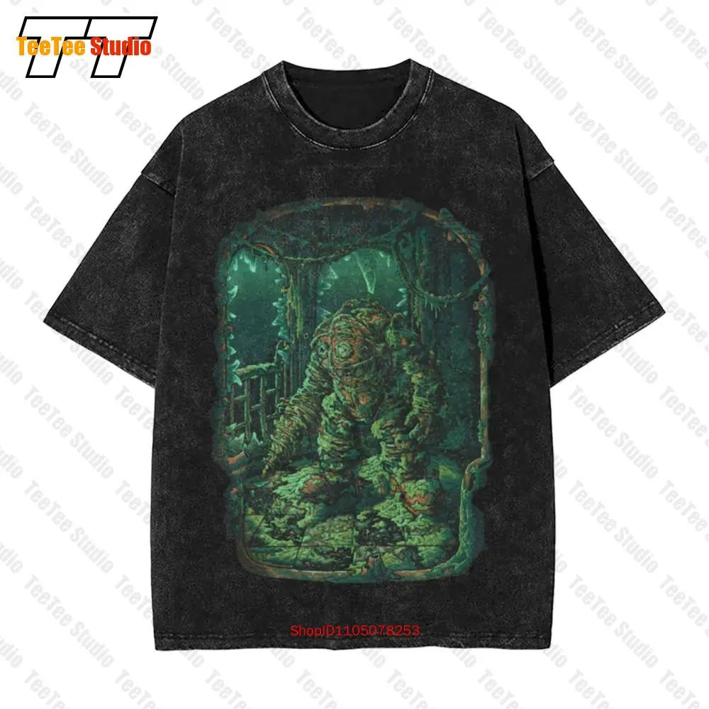 Bioshock Big Daddy Videospielfury Vintage Oversized T-Shirt 2T7B