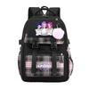 Stylish Anime Kpop Inspired Large Capacity Backpack Women Students Travel Campus Daily Use