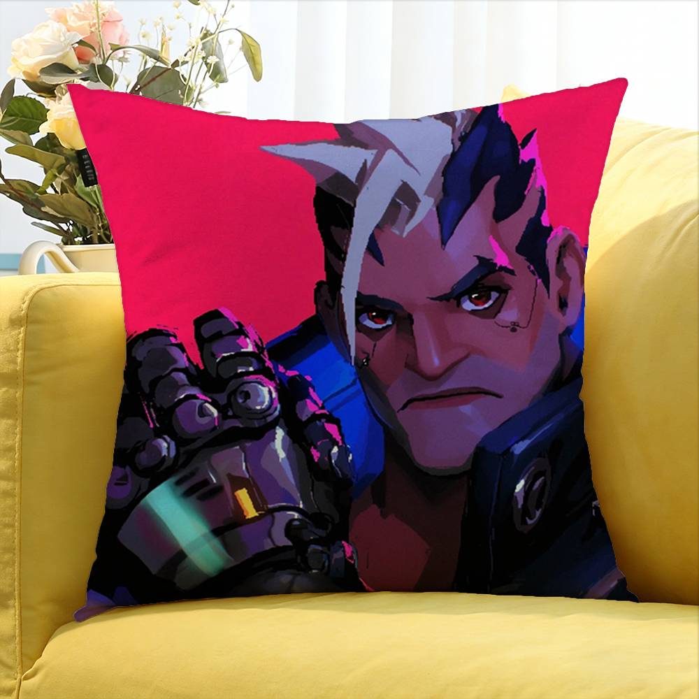 Pop Game OOverwatchS Various Sizes Square Pillow Case For Car Home Bedchamber Decor