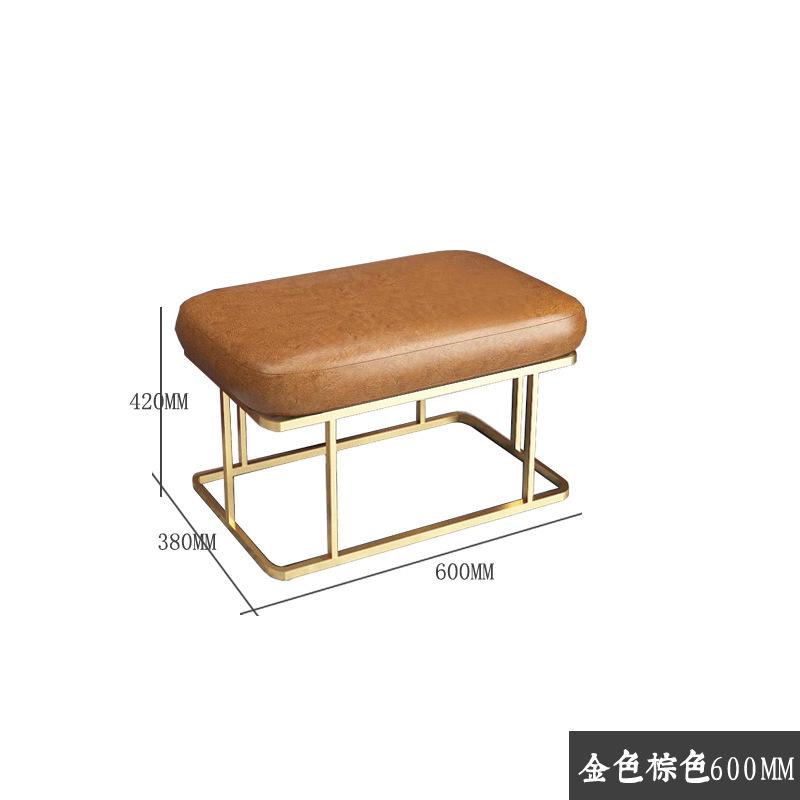 

Железный табурет для пеленания обуви, подставка для ног у двери в доме, табурет для дивана в гостиной, скандинавский табурет для гардероба, легкая роскошная скамья для магазина одежды