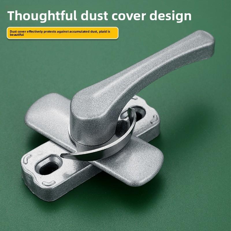 Aluminum Bidirectional Crescent Window Lock Anti‑Theft Sash Latch With Stainless Steel Hook Window Hardware Fitting