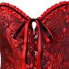 Corset Top Sexy Dantela Plus Size Erotic Fermoar Floral Femei Bustier Corset Overbust Lenjerie Brocart Moda Victoriana XS-6XL