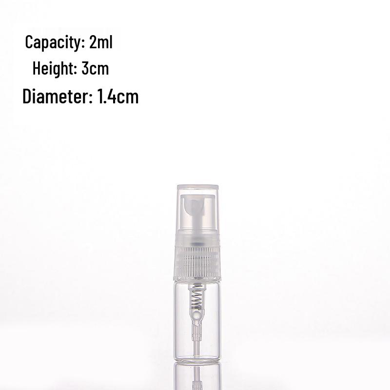 Perfume Refillable Glass Spray Bottles - 2ml, 3ml, 5ml, 10ml Flower Water Sample Sizes