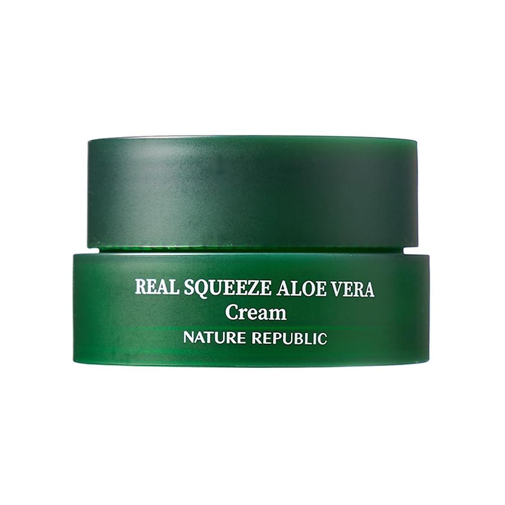Крем Nature Republic Real Squeeze с алоэ вера, глубоко увлажняющий и освежающий увлажнитель для лица, 55 мл