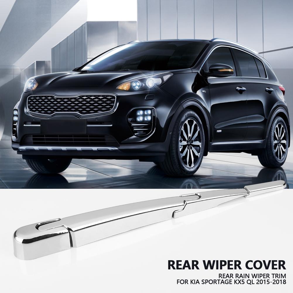 Car Chrome Rear Window Rain Wiper Blade Cover Trim for Kia Sportage KX5 QL 2015 2018