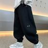 Kids Solid Color Sweatpants Boys Casual Joggers Trousers 120-170 Autumn Kids Cotton Loose Soft Pants