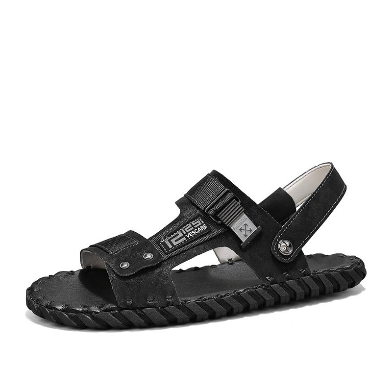 Fashion 2025 New Fashion Casual Slippers Summer Anti Slip Outdoor Walking Shoes Breathable Soft Bottom Men Slippers Beach San