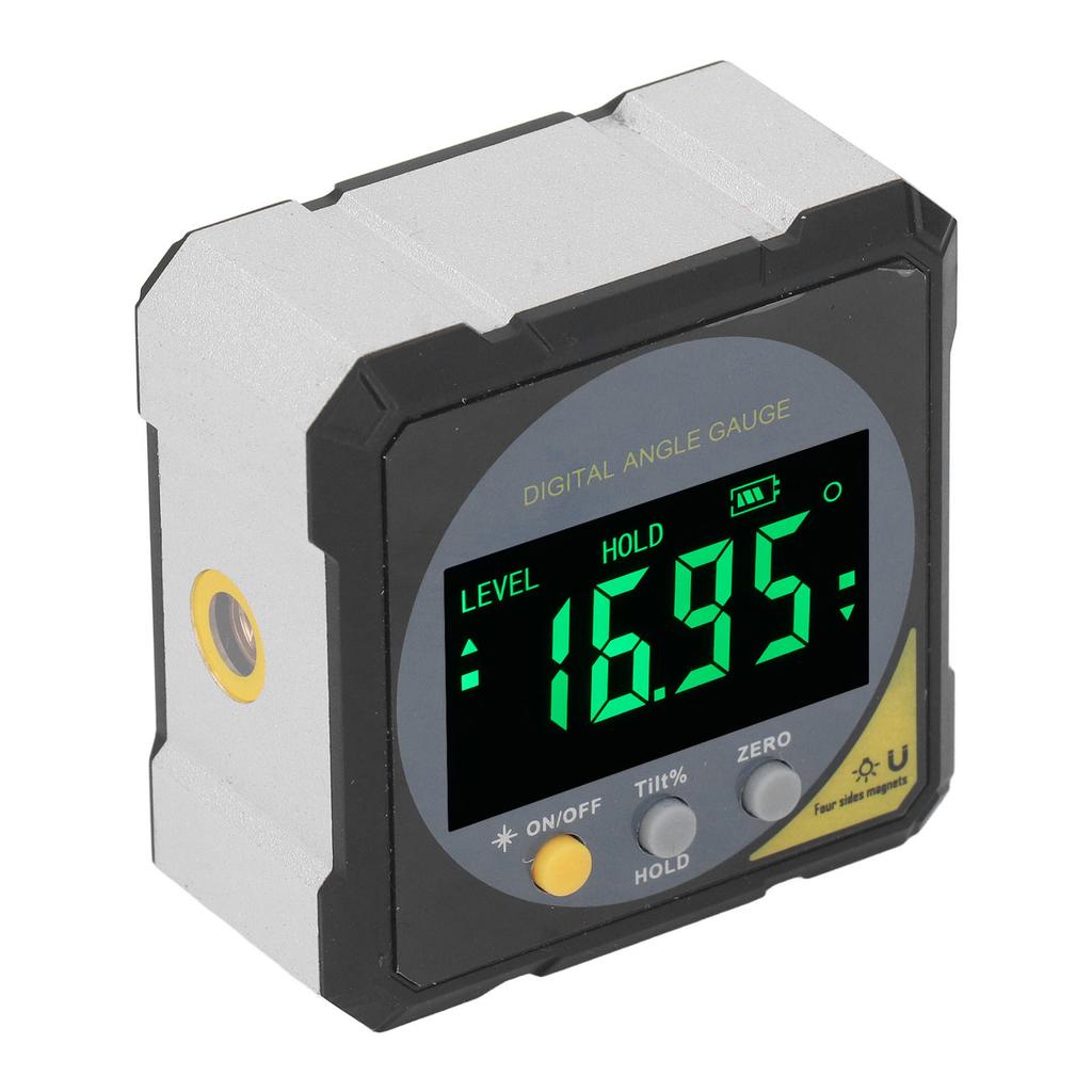 Black LCD Angle Finder Backlit IP54 Waterproof Digital LCD Screen Magnetic Angle Gauge Inclinometer