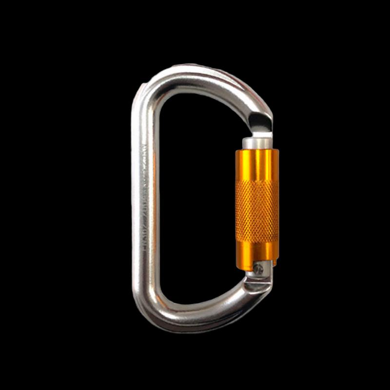 Auto-Lock D-Ring Aluminum Carabiner