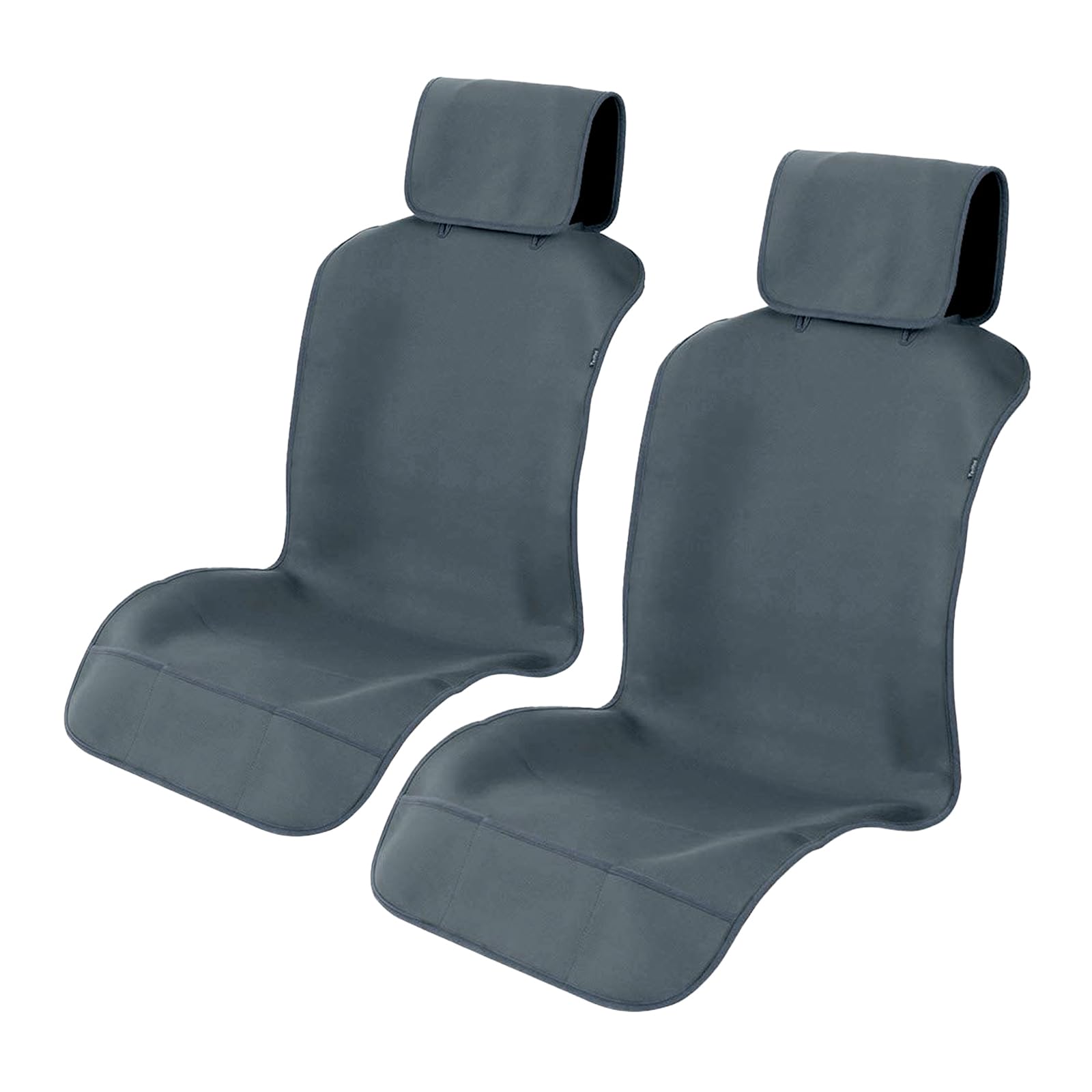 

TanYoo Car Seat Front Seat Covers for Light and Standard SBR Seat Set Covers, Waterproof, Cars, Non-Slip, Bonded, Protection, Gray, 2-Piece