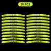 Adesivos Refletivos para Cubo de Roda de Carro Acessórios Luminosos para Aro de Pneu Para Renault Dacia Megane 2 3 Clio 4 Duster Captur Kadjar