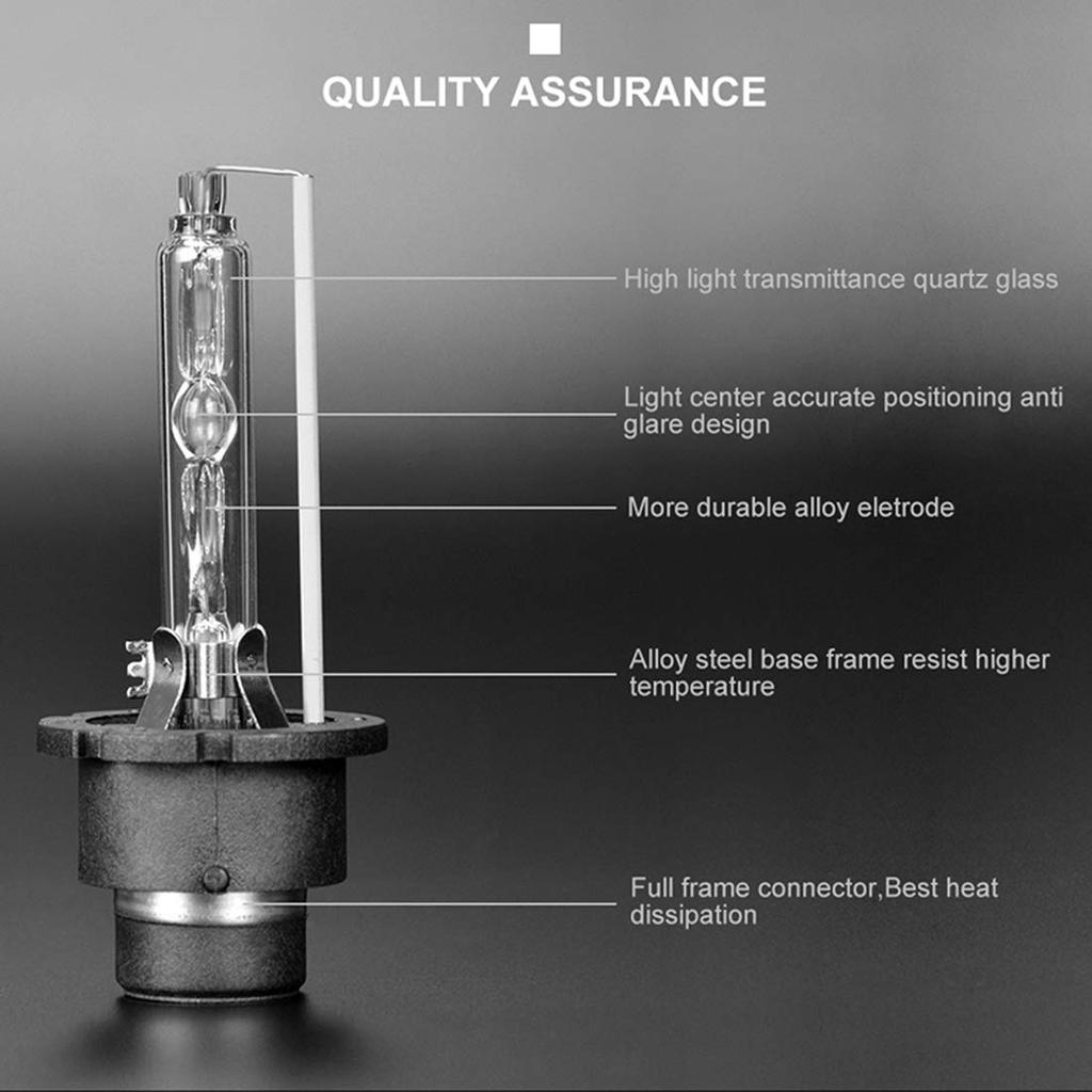 STRIVEHUGTOSUCCESS 2Pcs D4S 10000K HID Bulb 12V 35W Xenon HID