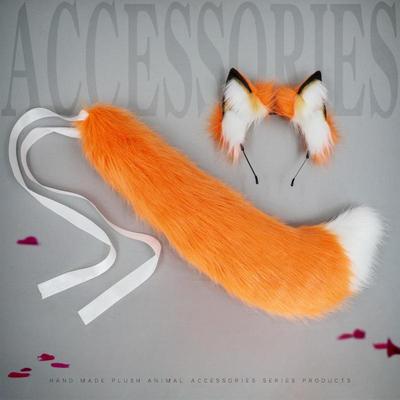 Halloween Animal Ears Fejdísz Beast Tail Anime Kiegészítők Cosplay kellékek Masquerade Fox Ears Fejpántok nőknek Fox Tail