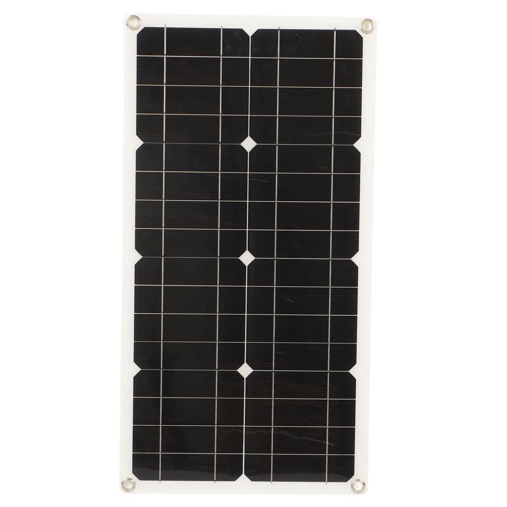 25W Solar Panel IP65 Waterproof 12V 24V Adaptive High Power Over Charge Protection for RV Car Boat Trailer 10A