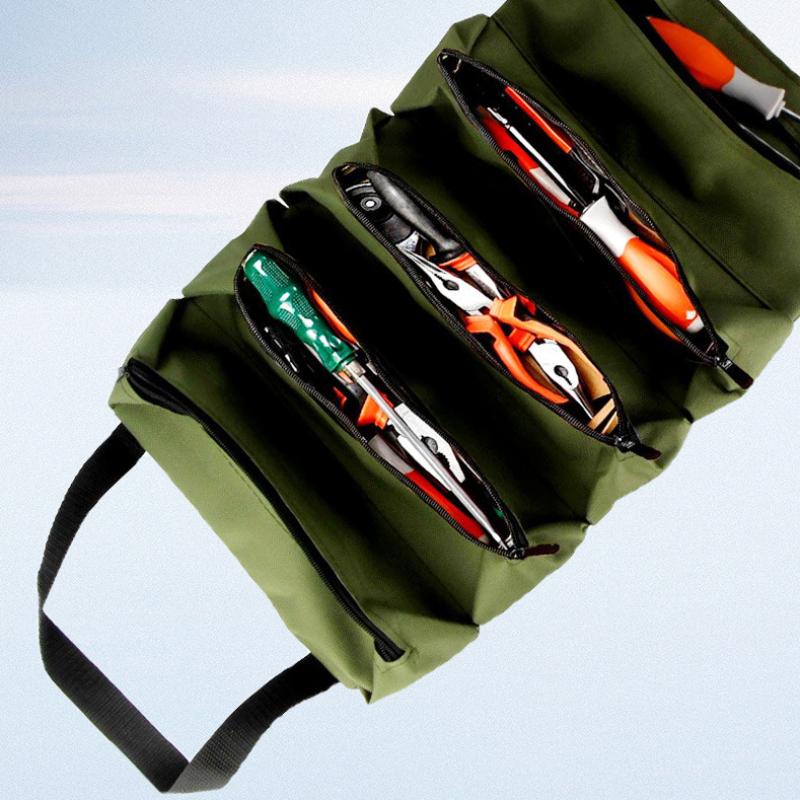 Tool Roll Oxford Fabric Tool Bag for Home Storage and Multi-Purpose Use