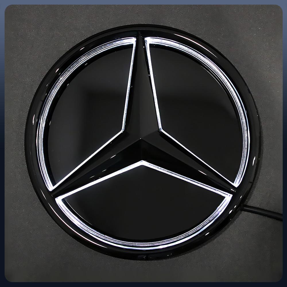 For Mercedes Benz Mirror Emblem Light Car Front Grille Illuminated Logo Star Badge W176 W246 W205 W212 W207 W217 W251 W166 X166