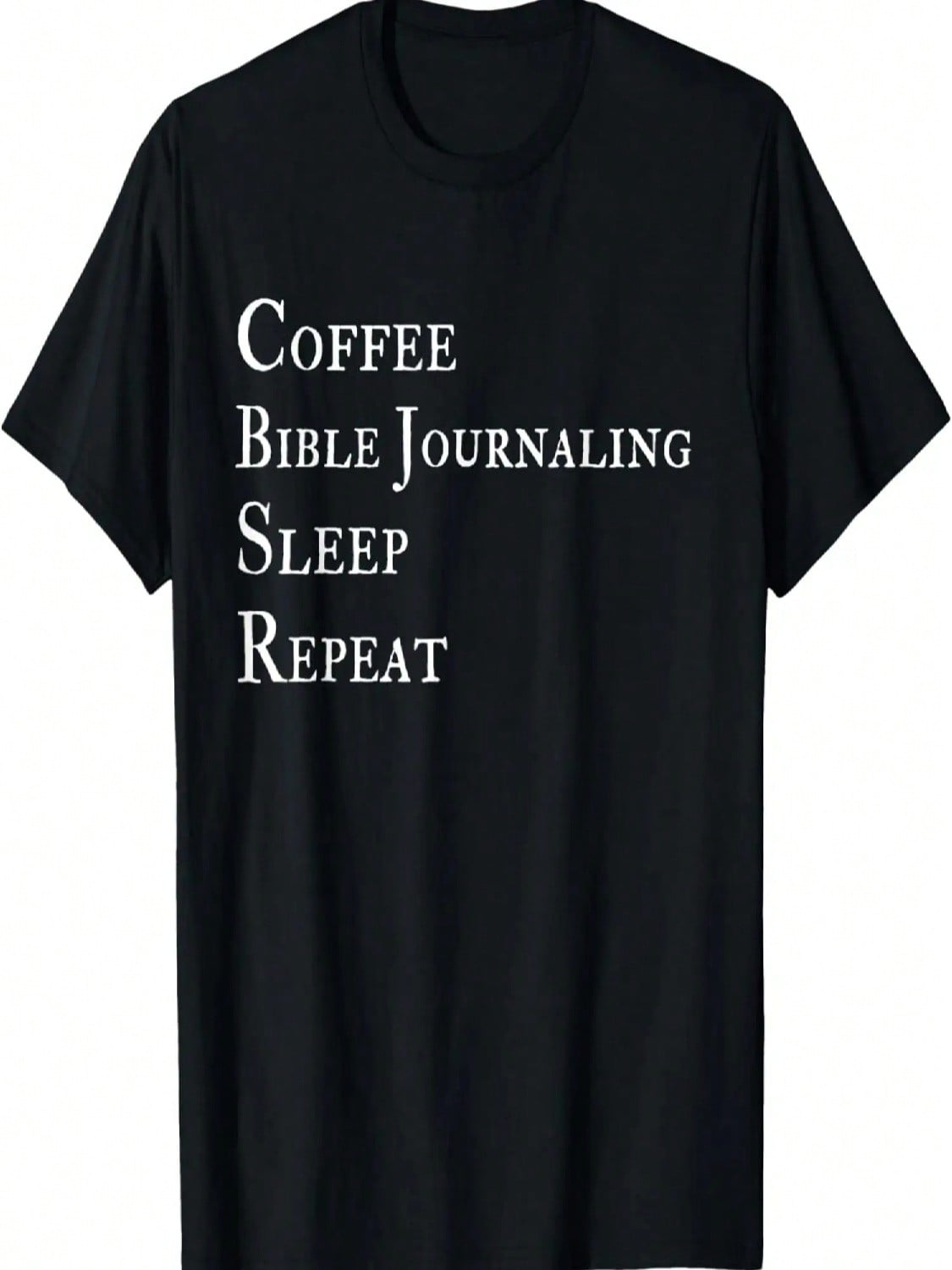 Coffee Bible Journaling Sleep Religious T-Shirt S разноцветный