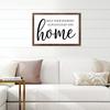 May Your Journey Always Lead You Home-1 Sign Wood Framed Sign Wall Art Plaque Sign for Home Wall Decor 16 x 20 Inch