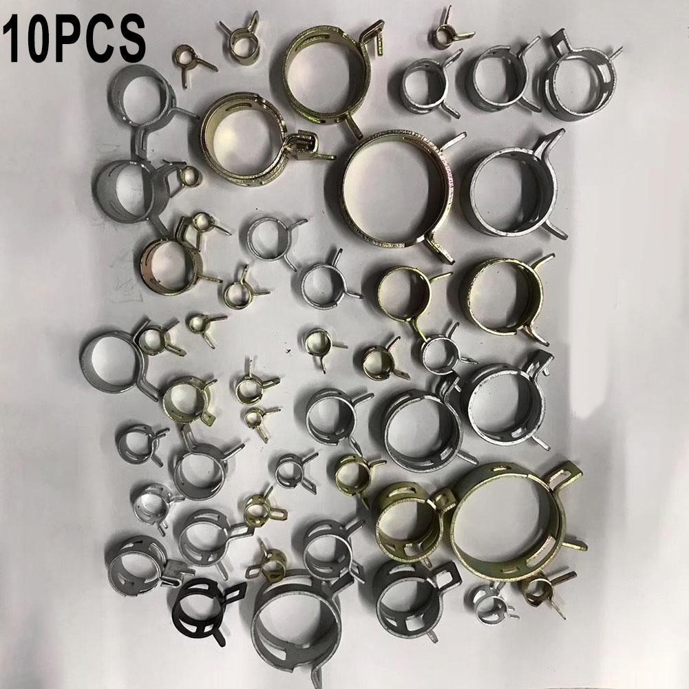 Bezpieczny i Niezawodny 10 szt. Czarny Zacisk Sprężynowy do Węża Wąż Silikonowy Paliwowy