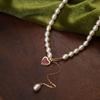 100% Natural Freshwater Pearl Romantic Love Heart Female  Set For Women Necklace Bracelet Birthday Gifts No Fade Cheap
